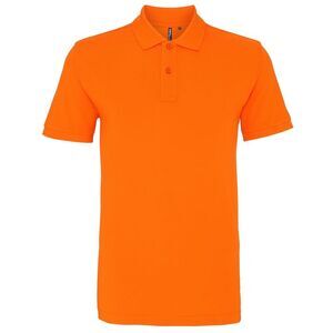 Asquith & Fox Mens Plain Polo Shirt / Orange